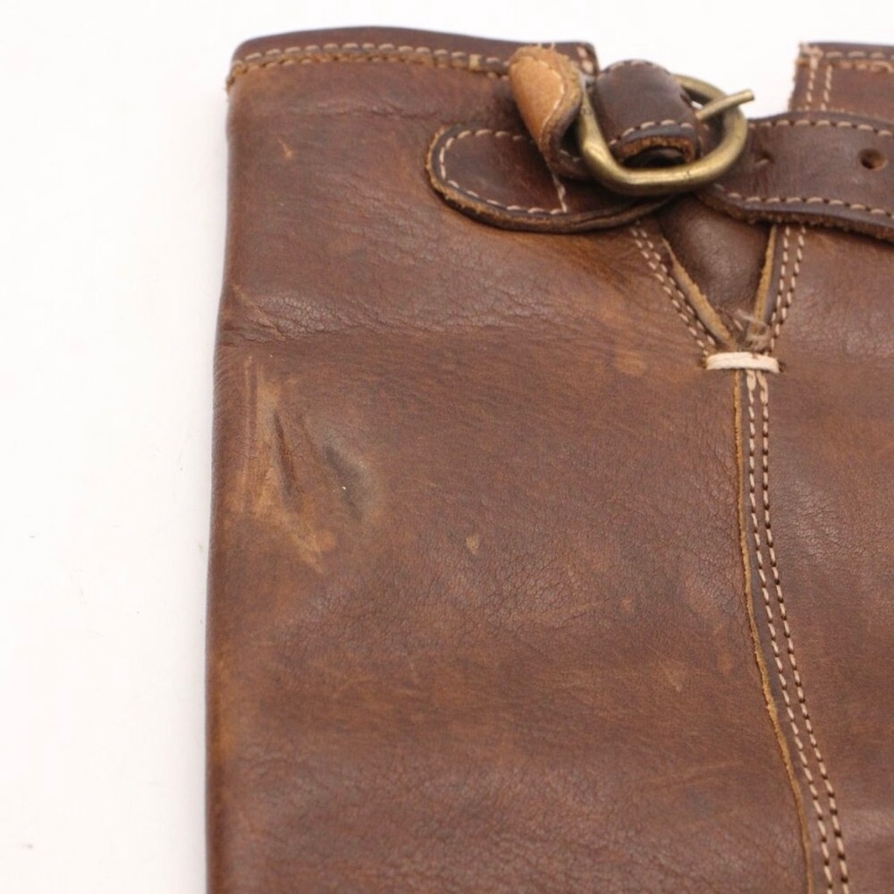 Fiorentini + Baker Tall Brown Leather Boots with Buckle - Picture 9 of 9